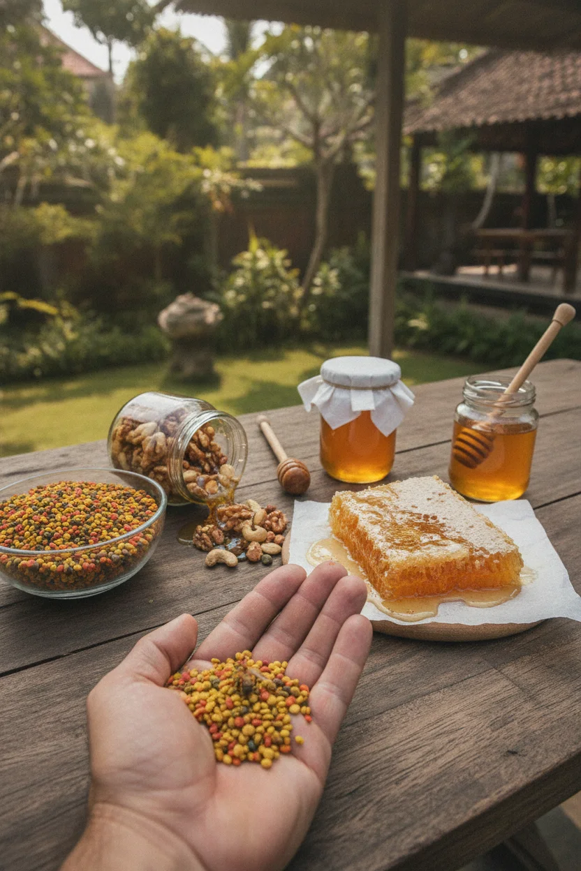 Man preparing a healthy meal